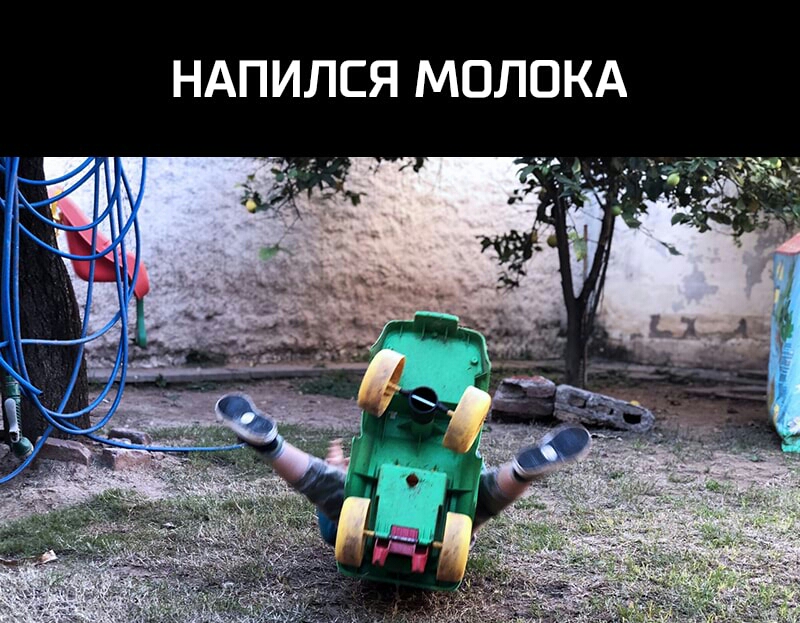 НАПИЛСЯ МОЛОКА