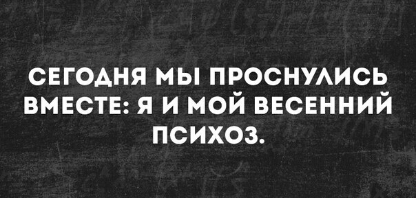 свгодня мы проснумсь вмвстн я и мой ввсвнний психоз