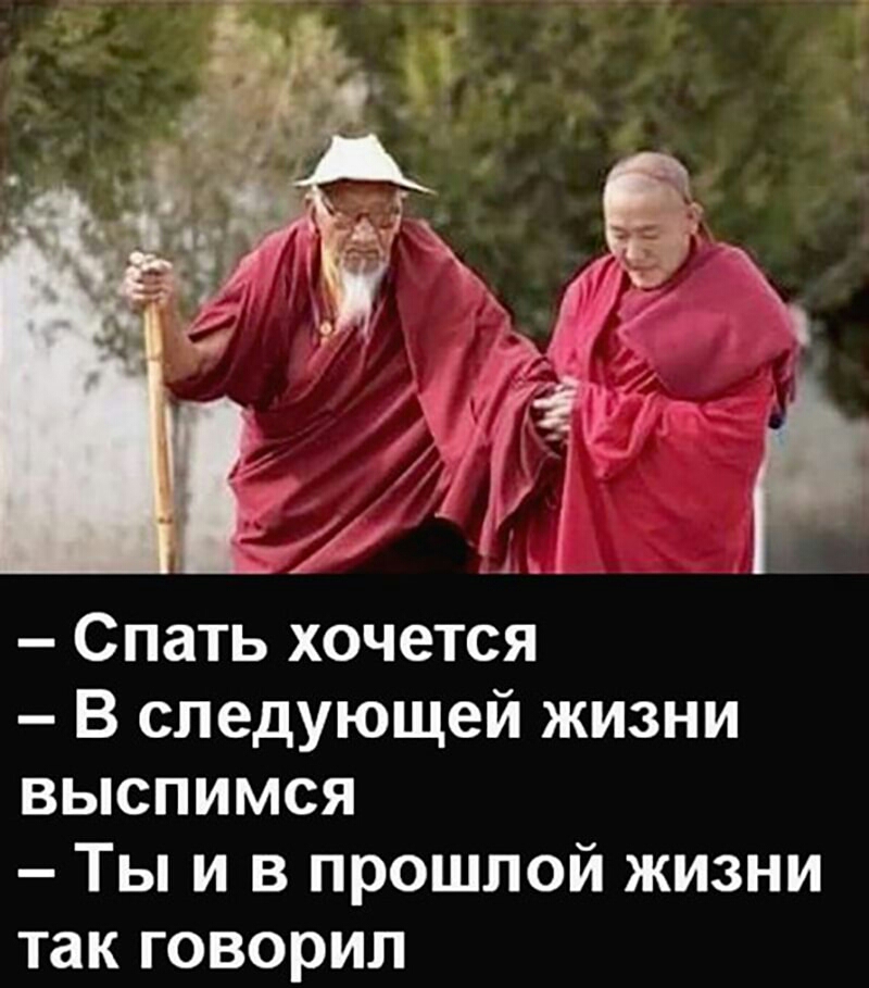Спать хочется В следующей жизни выспимся Ты и в прошлой жизни так говорил