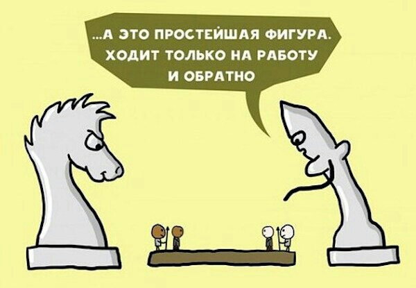 А ЗТО ПРОСТЕЙШАЯ ФИГУРА ХОДИТ ТОЛЬКО НА РАБОТУ И ОБРАТНО