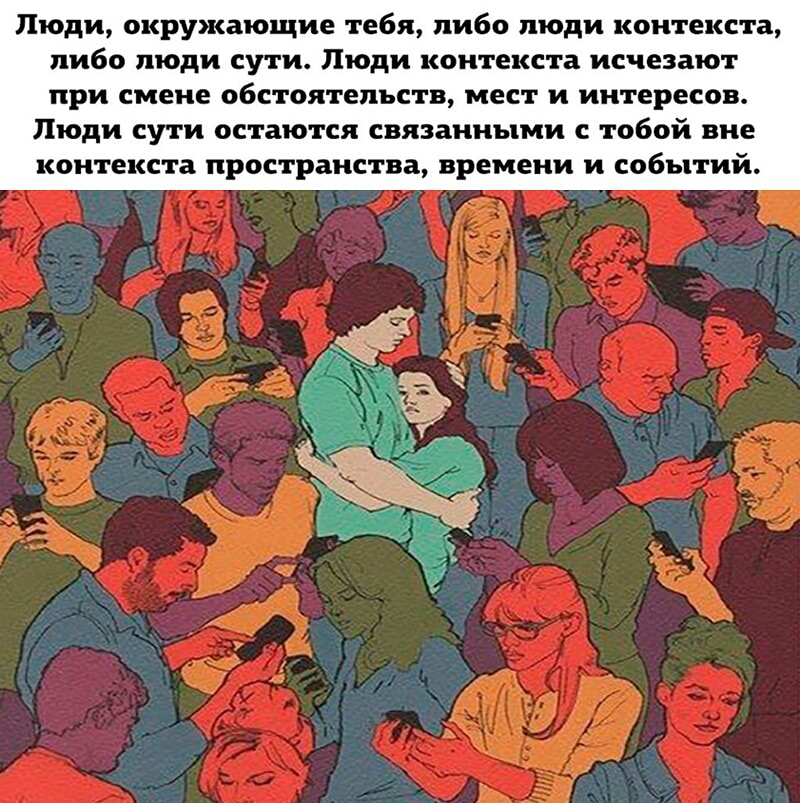 Либо человек. Люди окружающие тебя либо люди контекста либо. Что тебя окружает.