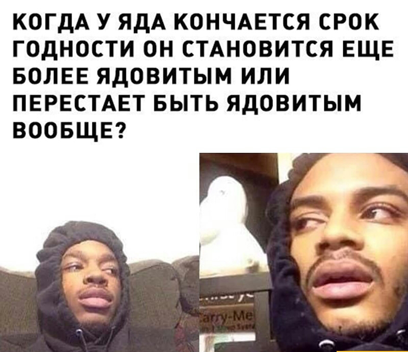 КОГДА У ЯДА КОНЧАЕТСЯ СРОК ГОДНОСТИ ОН СТАНОВИТСЯ ЕЩЕ БОЛЕЕ ЯДОВИТЫМ ИЛИ ПЕРЕСТАЕТ БЫТЬ ЯДОВИТЫМ ВООБЩЕ