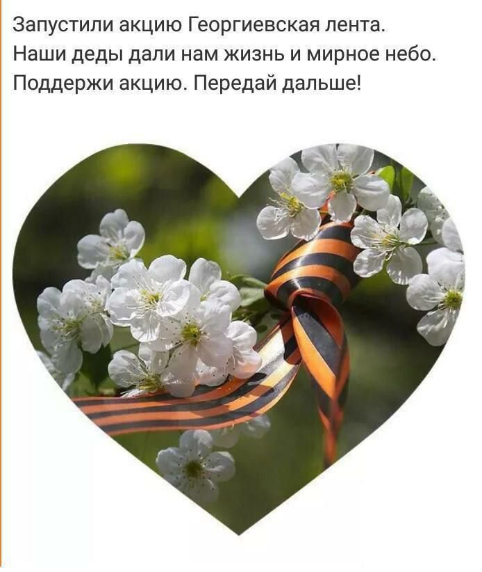 Запустили акцию Георгиевская лента Наши деды дали нам жизнь и мирное небо Поддержи акцию Передай дальше