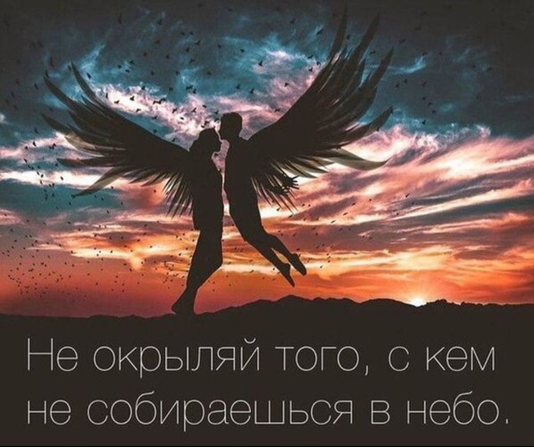 Не окрыляй того, с кем не собираешься в небо.
