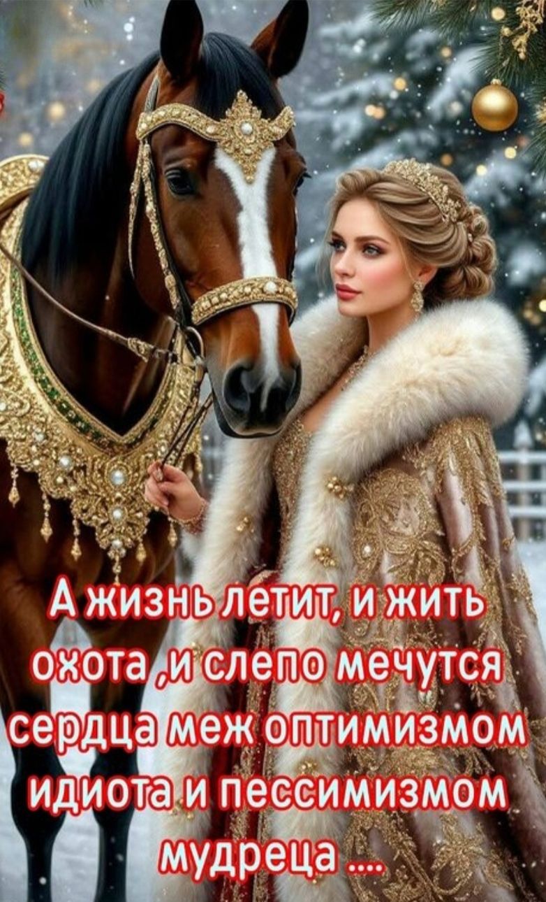 А жизнь летит, и жить охота, и слепо мечутся сердца меж оптимизмом идиота и пессимизмом мудреца ....