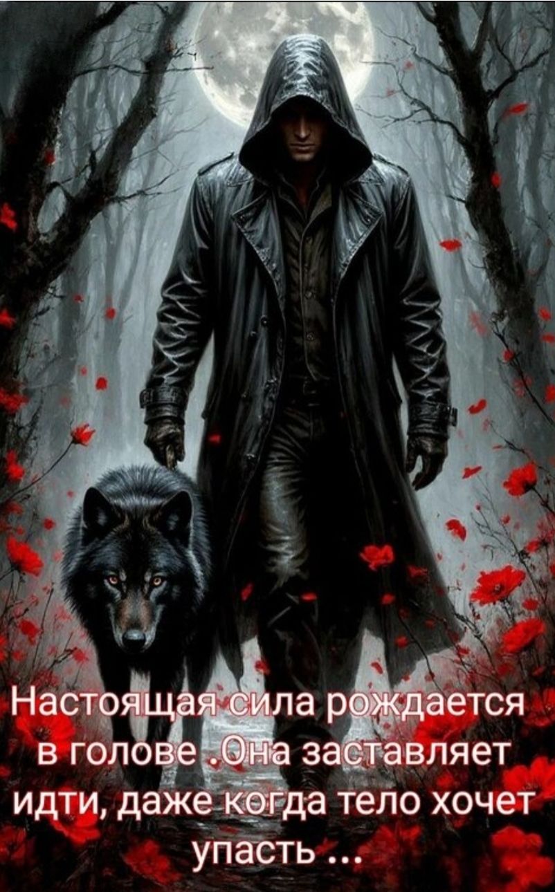 Настоящая сила рождается в голове. Она заставляет идти, даже когда тело хочет упасть ...