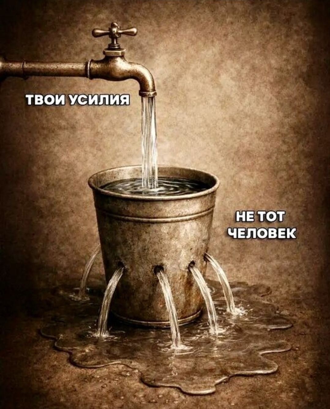 ТВОИ УСИЛИЯ
НЕ ТОТ ЧЕЛОВЕК