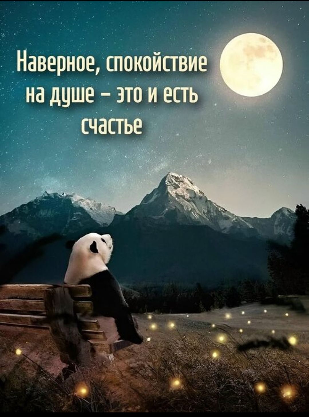 Наверное, спокойствие на душе – это и есть счастье