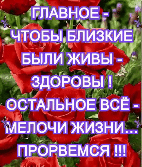 _ГЛАВНОЕ _ Ъ ЧТОБЫ БПИЗКИЕ БЫЛИ ЖИВЫ _ и ЭСТАПЬНОЕ ЁСЁ мЕпочи жизни ПРЬЧВЕмся