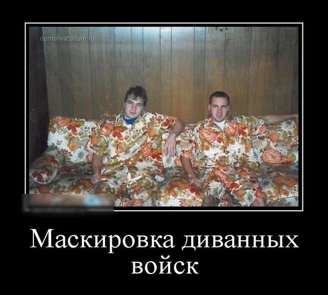 Маскировка диванных войск