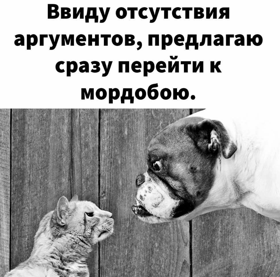 Ввиду отсутствия аргументов предлагаю сразу перейти к мордобою