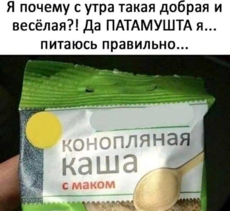 Я почему с утра такая добрая и весёлая Да ПАТАМУШТА я питаюсь правильно С ГИЦ КП ч да щ