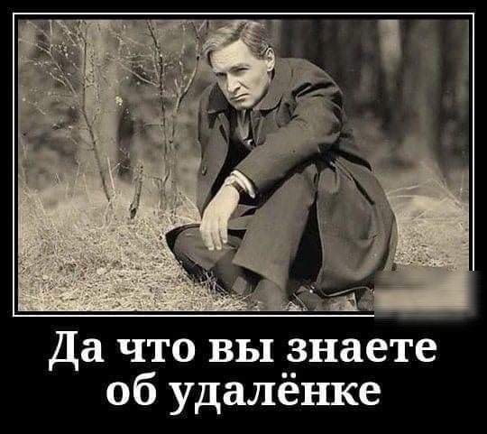 Да что вы знаете об удаленке