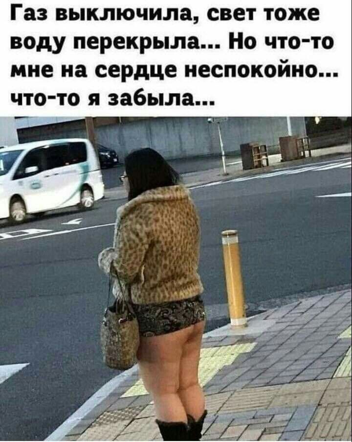 Газ выключила свет тоже воду перекрыла Но что то мне на сердце неспокойно что то я забыла