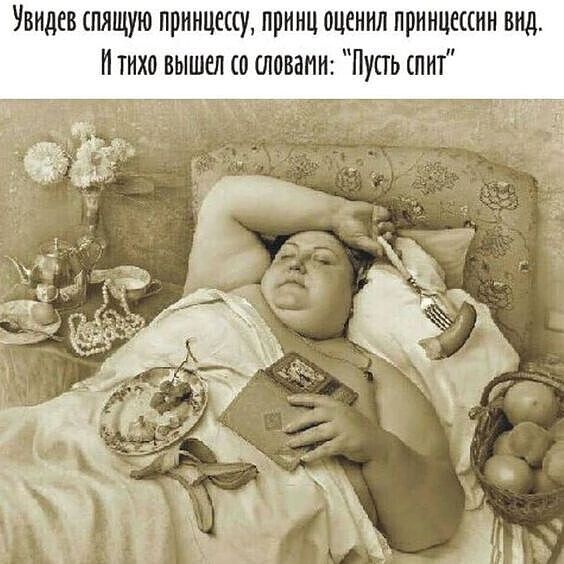 Увидев спящую принцессу принц оценил принцессин вид Итихо вышел со словами Пусть спит