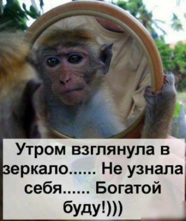 Утром взглянула в еркало Не узнала себя Богатой бУдУ