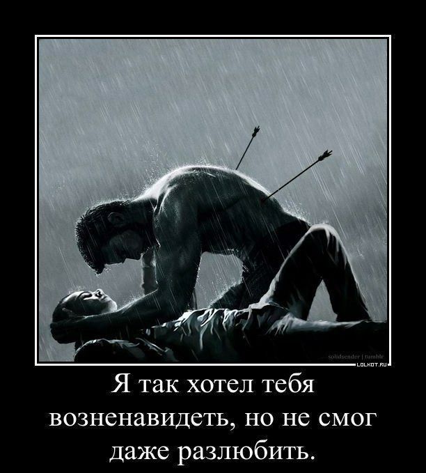 Я так хотел тебя возненавидеть НО не СМОГ даже разлюбить