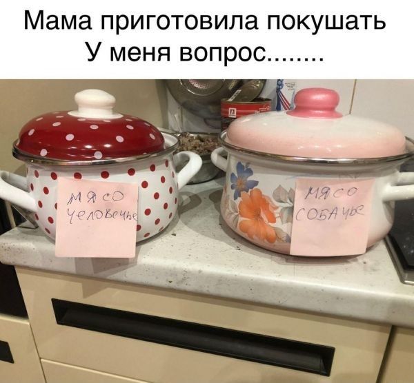 Мама приготовила покушать У меня вопрос