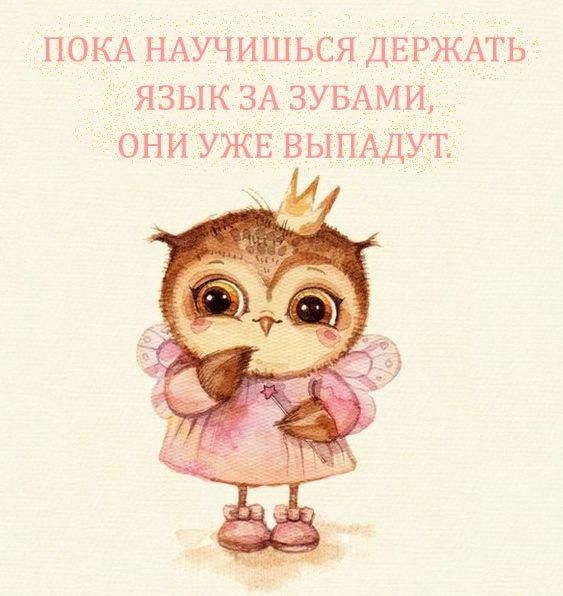 НОК НАУЧИШЬСЯ ДЕРЖАТЬ ЯЗЫ К ЗА ЗУБАМ И ОНИ УЖЕ ВЫПАДУТ