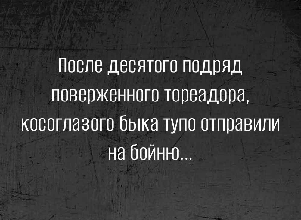 Поппе девятого ппдпяд поверженного тореадора коспгпазого быка тупи отправили на бойню