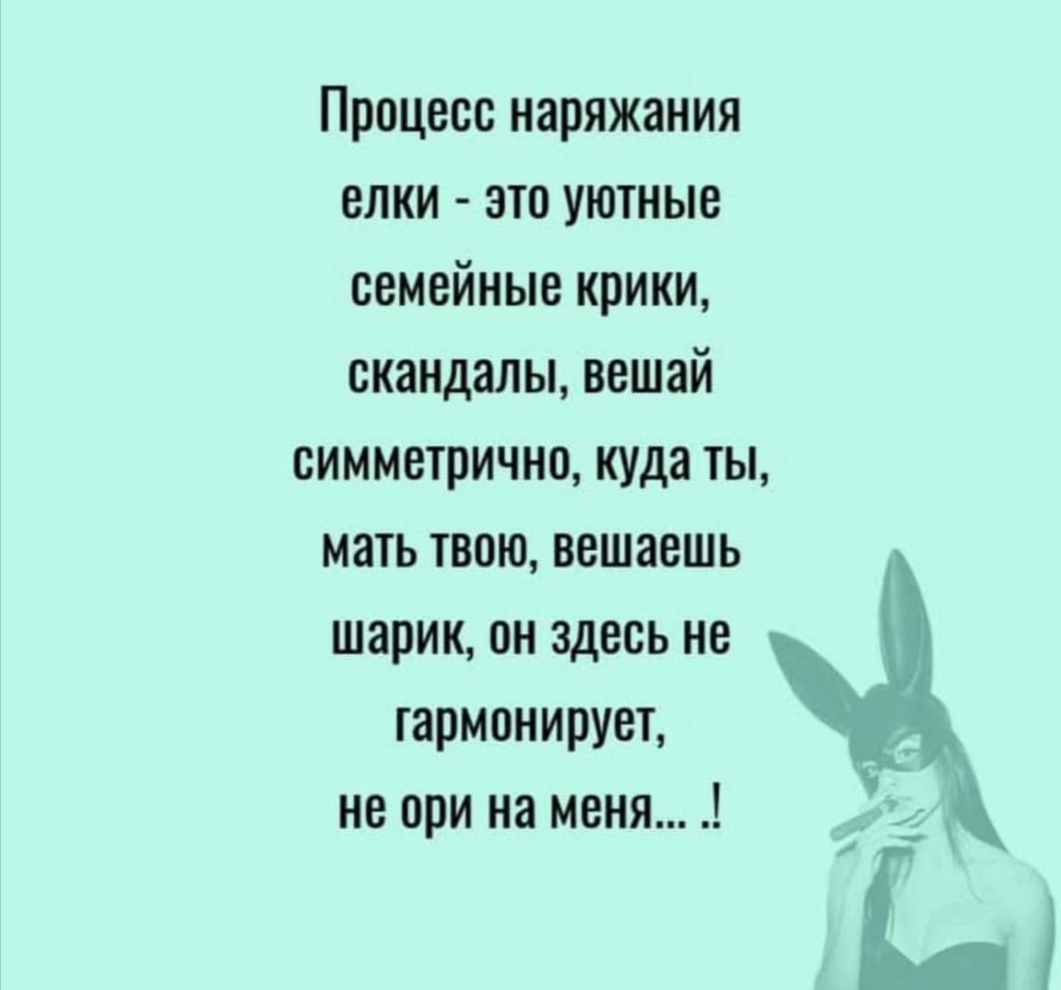 Процесс наряжания елки эш уютные семейные крики скандалы вешай симметрично куда ты мать твою вешаешь шарик он здесь не гармонирует не при на меня