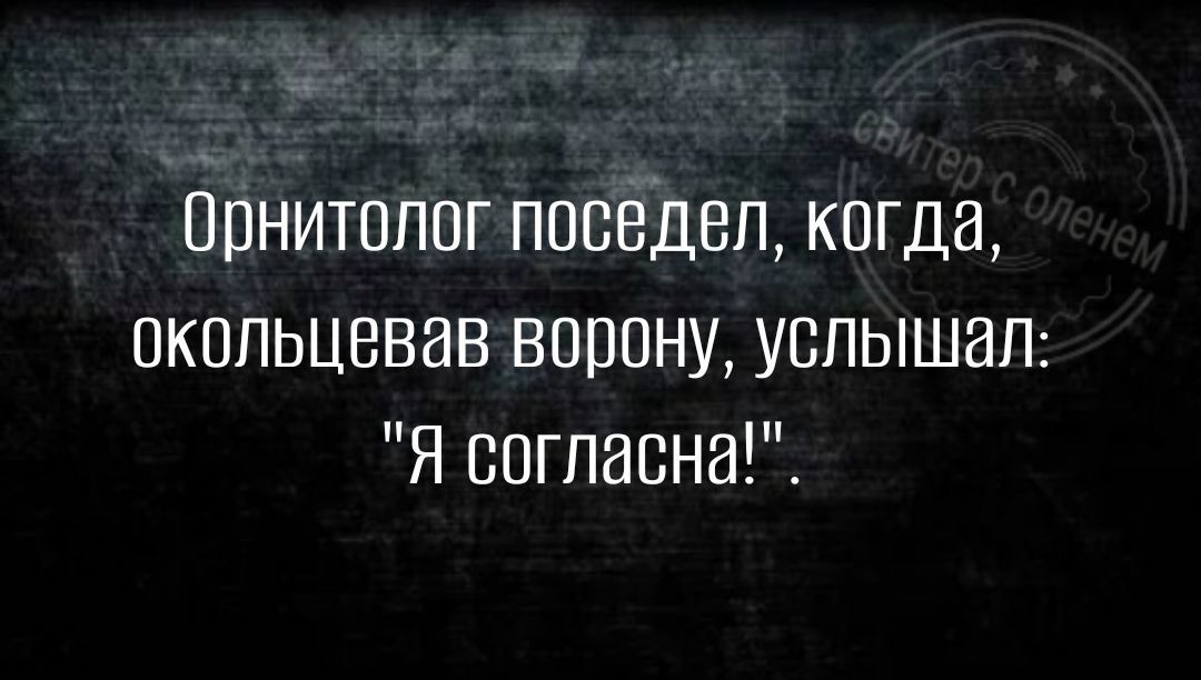 орнитолог поседеп когда пкопьцввав ворону услышан Я согласна