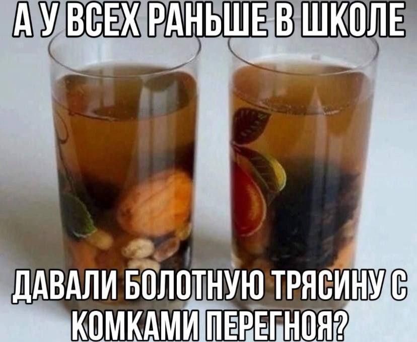 А У ВСЕХ РАНЬШЕ В ШКОЛЕ ДАВАЛИ БОЛОТНУЮ ТРЯСИНУ С КОМКАМИ ПЕРЕГНЯ?
