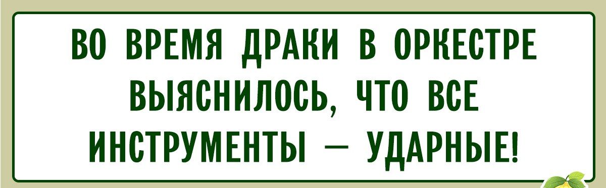 ВО ВРЕМЯ ДРАКИ В ОРКТРЕ ВЫЯСНИЛОСЬ, ЧТО ВСЕ ИНСТРУМЕНТЫ – УДАРНЫЕ!
