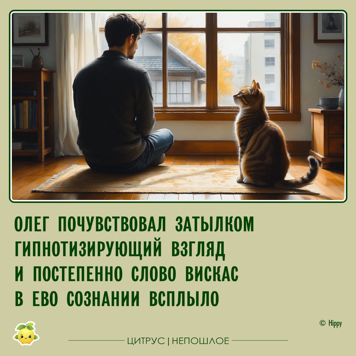 ОЛЕГ ПОЧУВСТВОВАЛ ЗАТЫЛКОМ ГИПНОТИЗИРУЮЩИЙ ВЗГЛЯД И ПОСТЕПЕННО СЛОВО ВИСКАС В ЕГО СОЗНАНИИ ВСПЛЫЛО