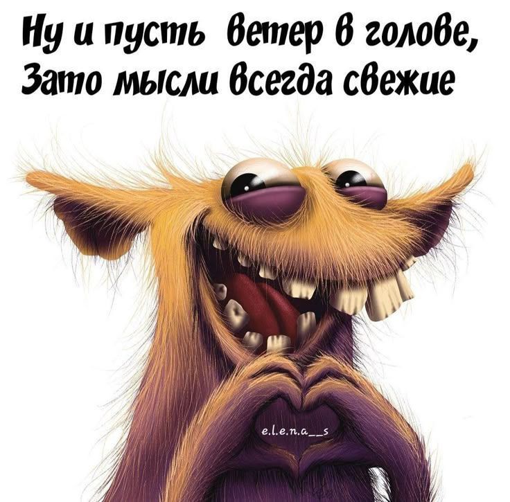 Ну и пусть ветер в голове, Зато мысли всегда свежие