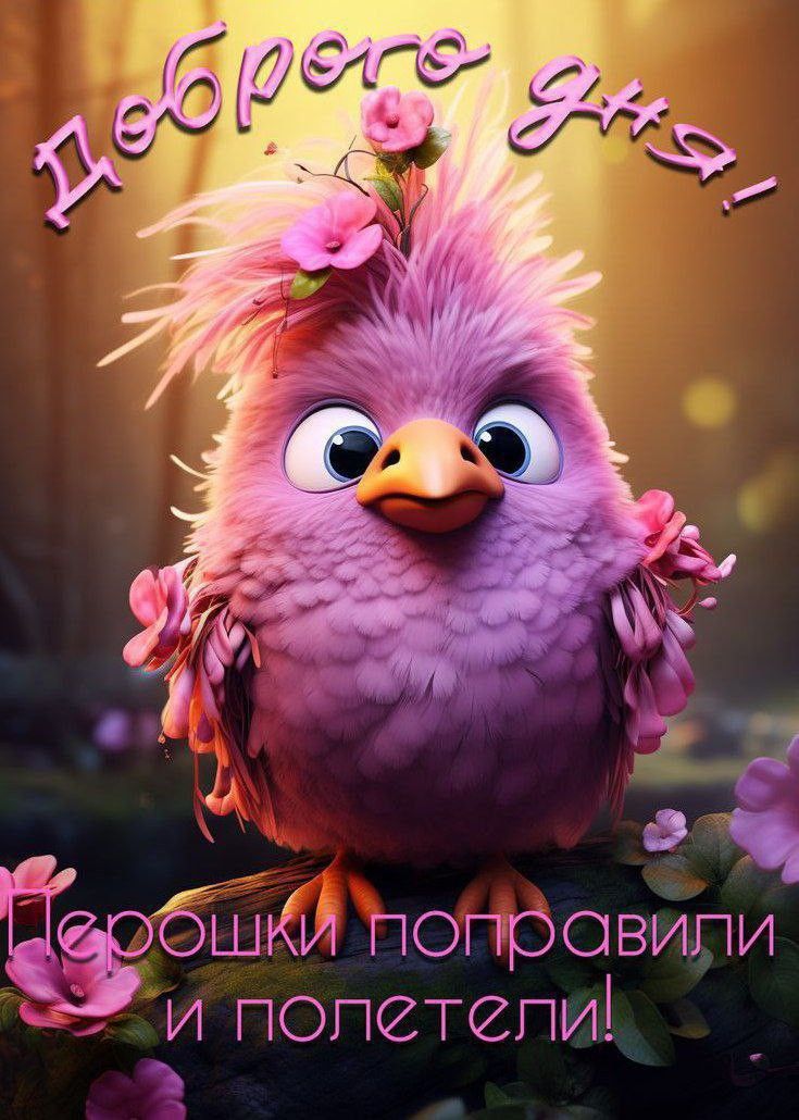 Доброе утро! Перышки поправили и полетели!