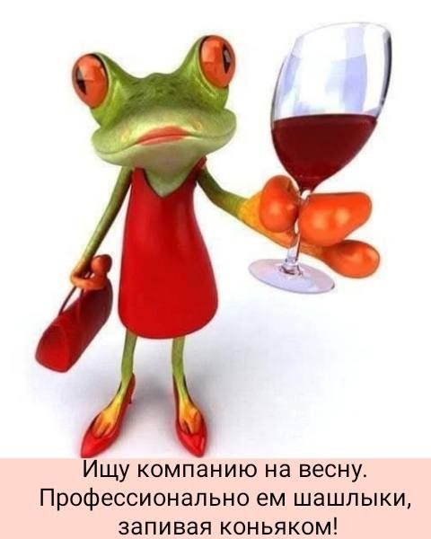 Ищу компанию на весну. Профессионально ем шашлыки, запивая коньяком!