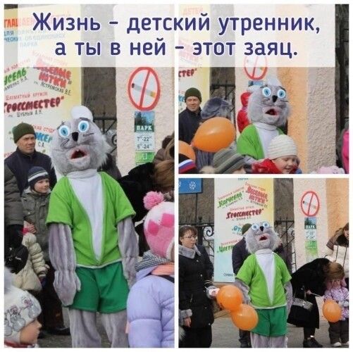 чи Жизнь детский утренник а ты в ней этот заяц