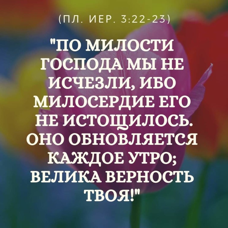 ПЛ ИЕР 322 23 по милости ГОСПОДА мы нв исчвзли иво милосврдив ЕГО нв истощилось оно овновлявтся КАЖДОЕ УТРО ВЕЛИКА вврность ТВОЯ