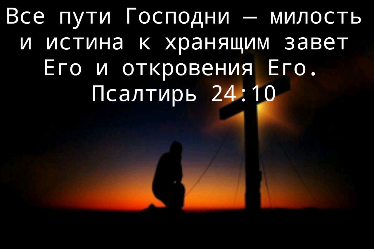 Все пути Господни милость и истина к хранящим завет Его и откровения Его Псалтирь 2 Та ь