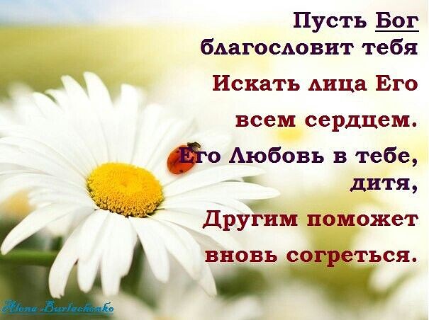 Пусть Бог бАаГОСАОВПТ тебя Искать Аида Его всем сердцем о Аюбовь в тебе дитя Друігим поможет ВНОВЬ с ТВОЯ