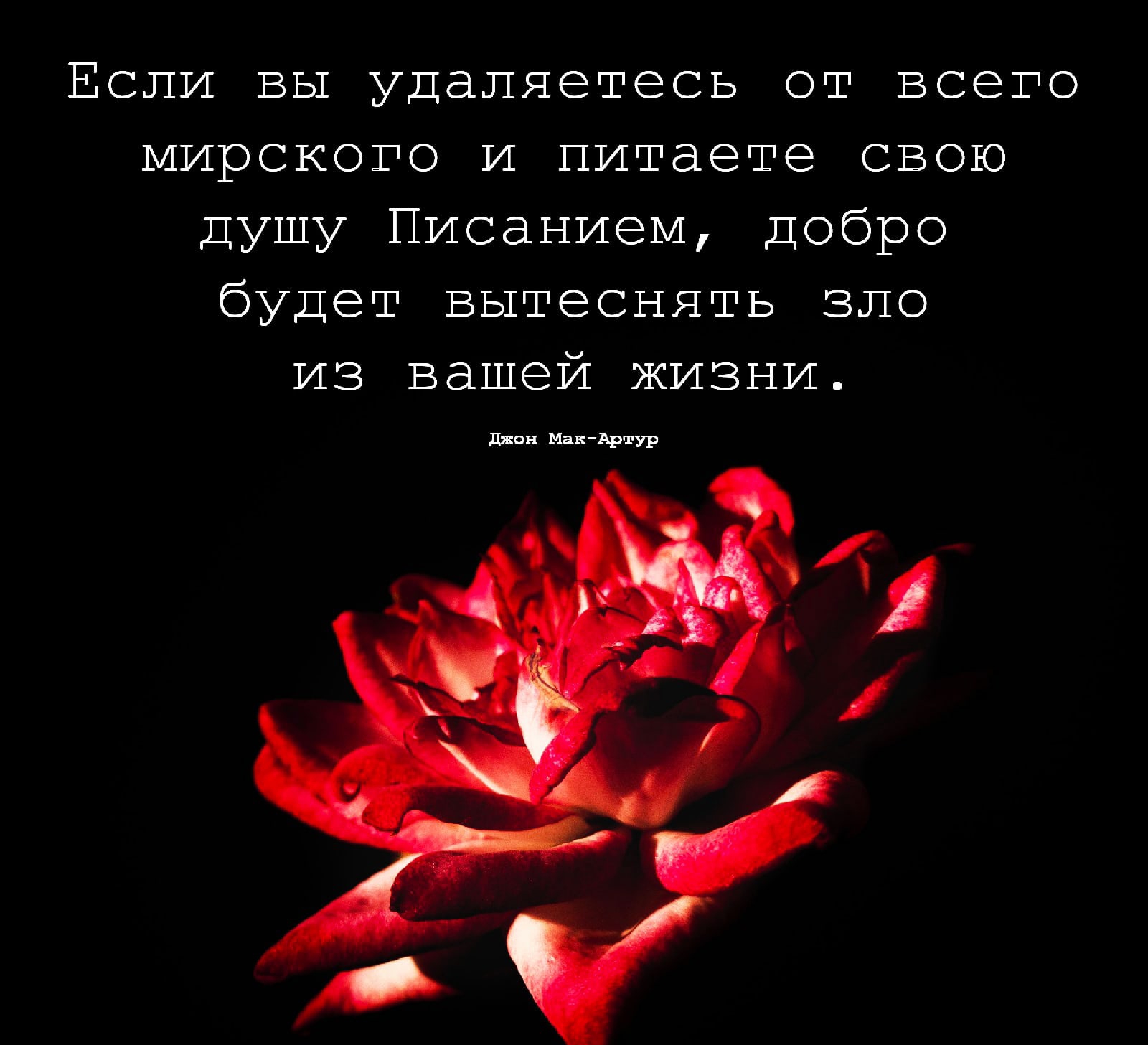 Если вы удаляетесв от всего мирското И питаете свою Душу Писанием Добро будет вытеснять зло из вашей ЖИЗНИ джон МакАртур