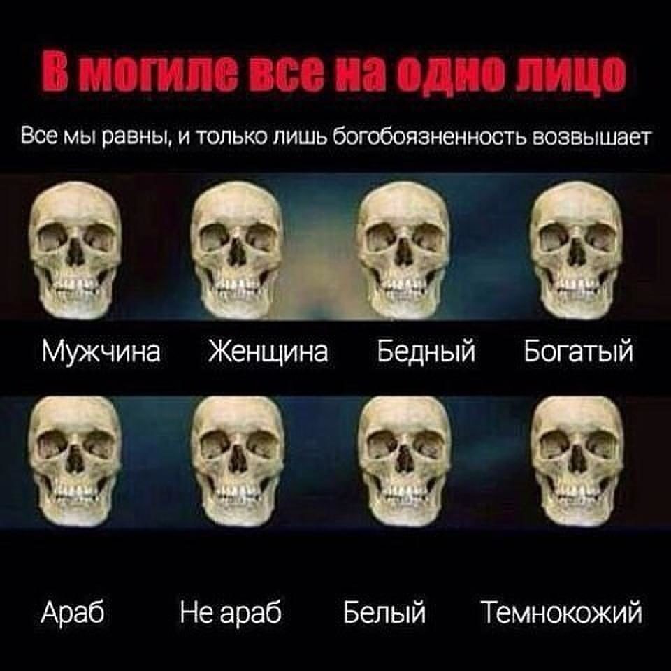 Все мы равны и только лишь богобоязненность возвышает Мужчина Женщина Бедный Богатый Араб Не араб Белый Темнокожий
