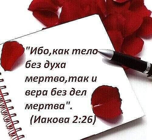 МЕРШБОДППК Ц вера без дел мертва Иакова 2 26