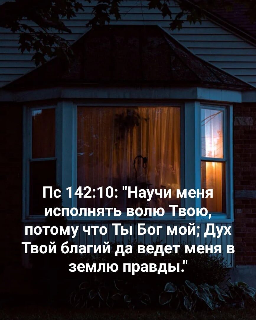 Пс 1421о НауьЁйЪ исполнять волю Тв_о потому что Ты Бог мойГдух Твой благий да ведет меня в землю правды