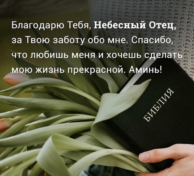 Благодарю Тебя Небесный Отец