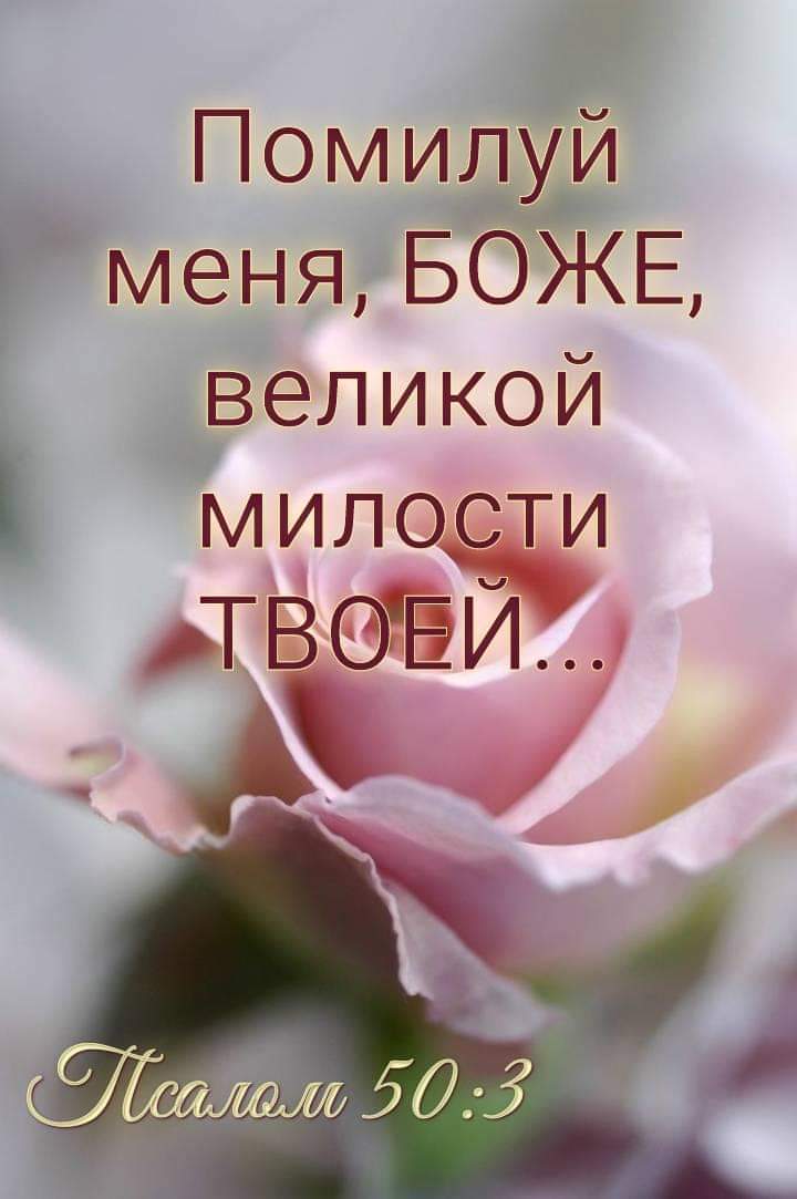 Помилуи меня БОЖЕ великой милодддл И