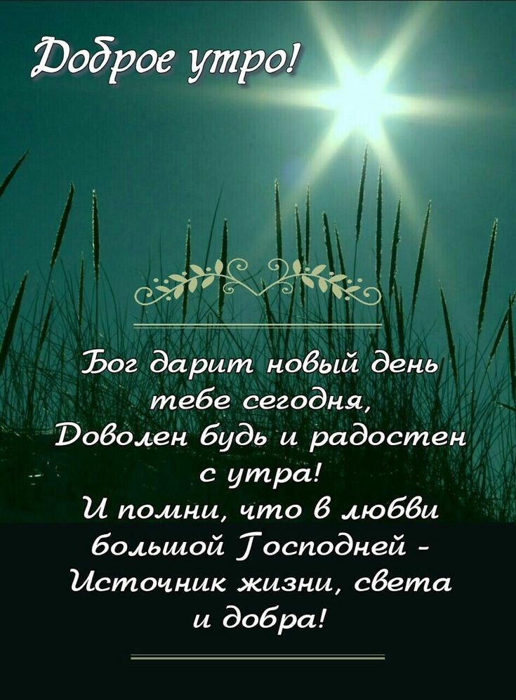 Шабров утра Ъог дарит новый день тебе сегодня Водолеи будь и радостен с утра и помни что б любви большой Тосподней Источник жизни сбета и добра