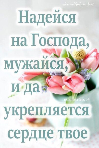 Надейся укрепляется _ сердце твое