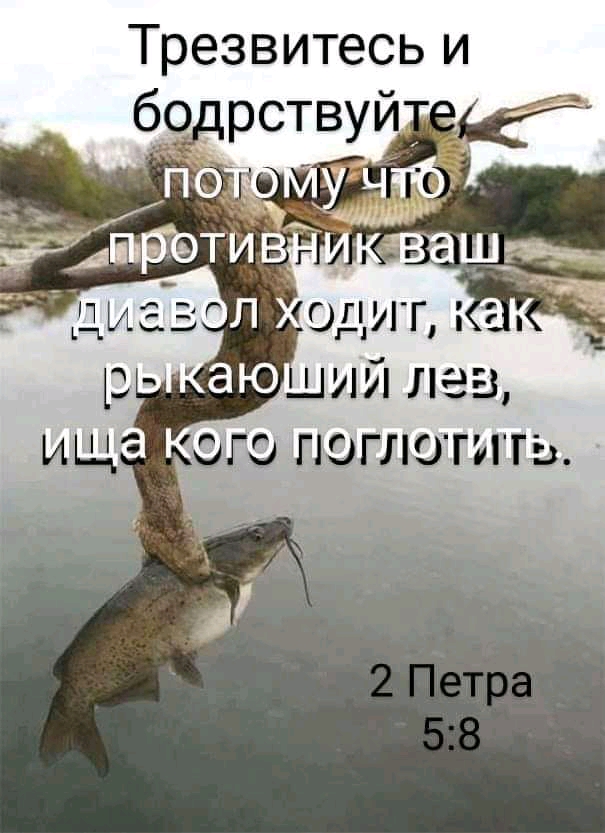 Трезвитесь и р