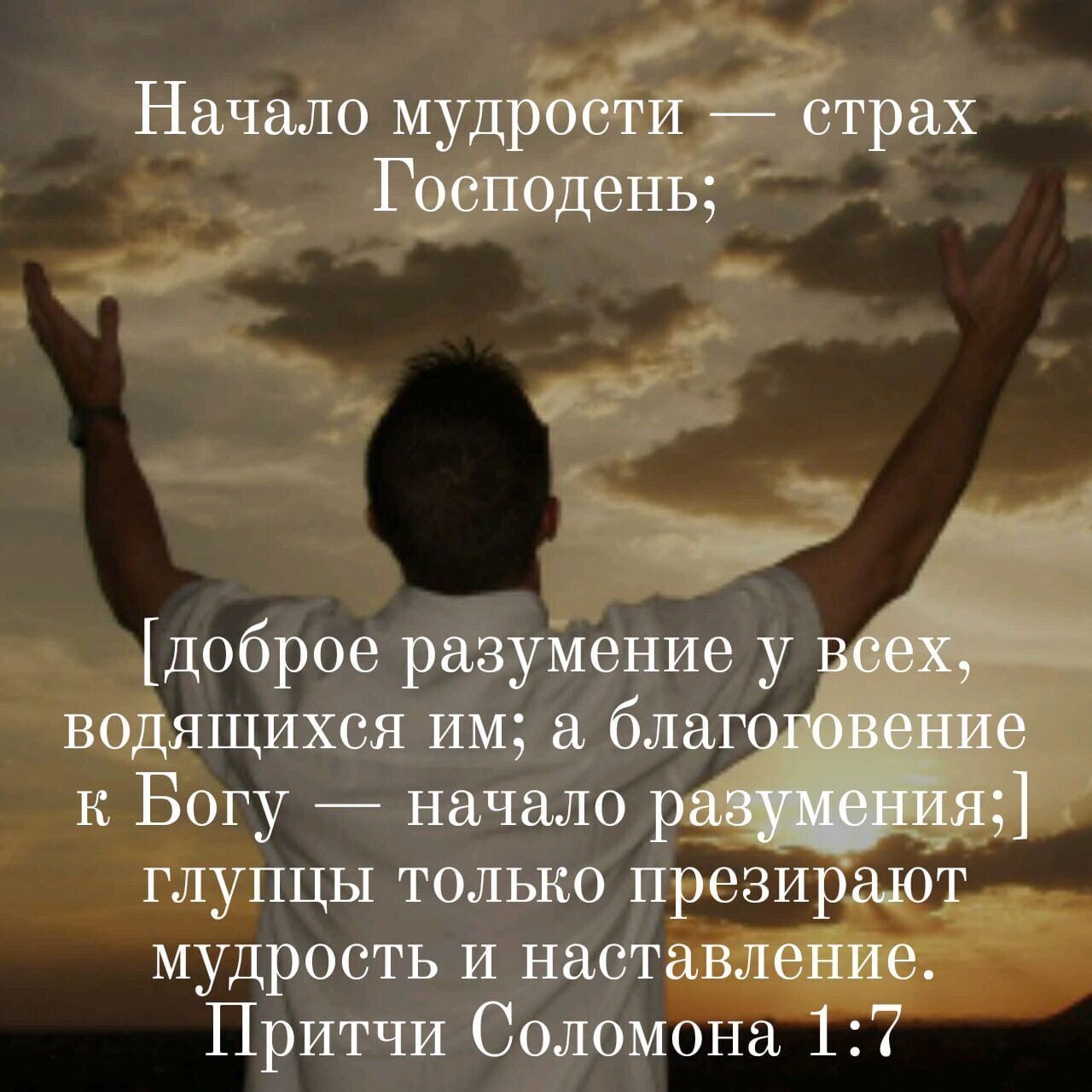 Начало мудв трах ГОДеЁЁ Доброе разуйение у водящихоя им а благ к Богу начало глупцы только піэезирщод мудрость И настав Притчи Соломона 1 7