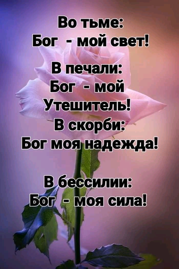 Во тьме _ Бог мой свет В печали Бог мой Утешитель В скбрбй