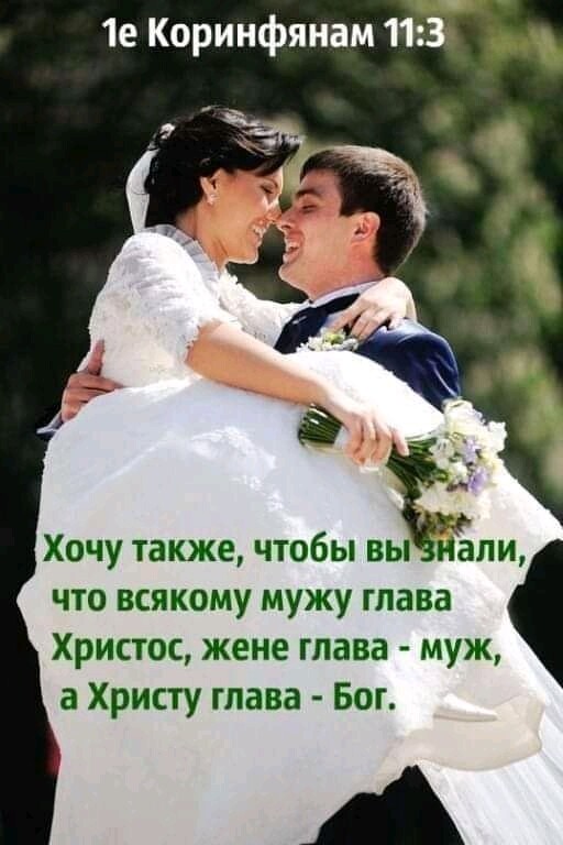 1е Коринфянам 113 Хочу также чтобы выЁНапи что всякому мужу глава Христос жене тава муж а Христу глава Бог А