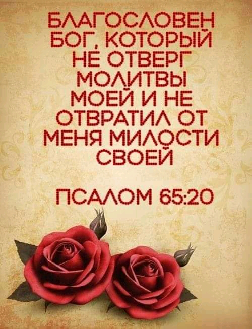 БААГОСАОВЕН БОГ КОТОРЫИ НЕ ОТВЕРГ МОА_ИТВЫ МОЕИ И НЕ ОТВРАТИА ОТ МЕНЯ МИАСЭСТИ СВОЕИ ПСААОМ 6520