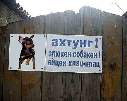 ахтунг зпюкен собакен _ яйцен клац кпац_